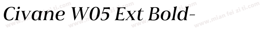 Civane W05 Ext Bold字体转换